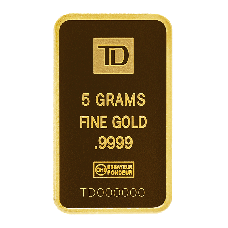 Buy 5 gram TD Diwali Gold Bar (2024) Price in Canada TD Precious Metals